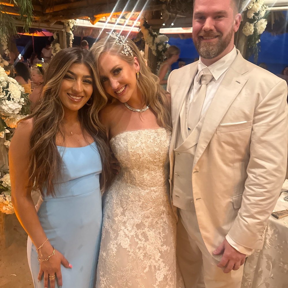 REVOLVE Strapless Maxi Dress in Light Blue - Picture 2 of 2